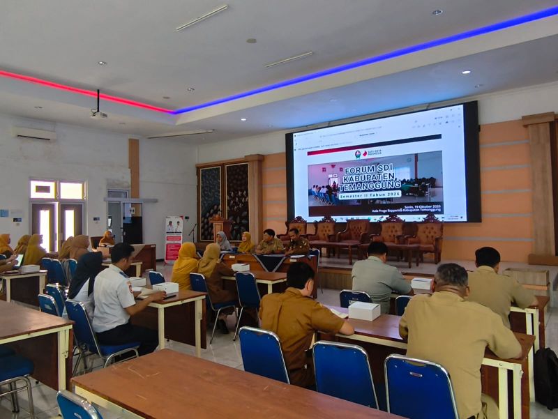 PERKUAT TATA KELOLA DATA, DORONG TEMANGGUNG CERDAS BERBASIS SATU DATA INDONESIA